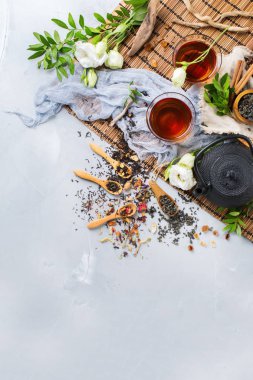 Japon Çin Bitkisel masala çay çaydanlık yelpazesi