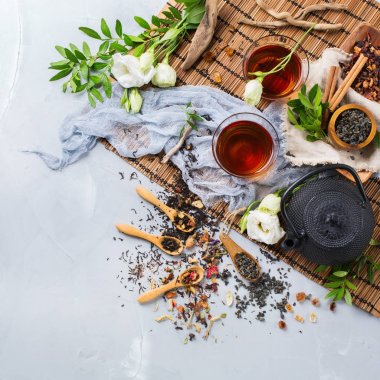 Japon Çin Bitkisel masala çay çaydanlık yelpazesi