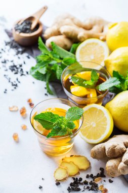 Zencefil limon nane ile Japon Çin çay