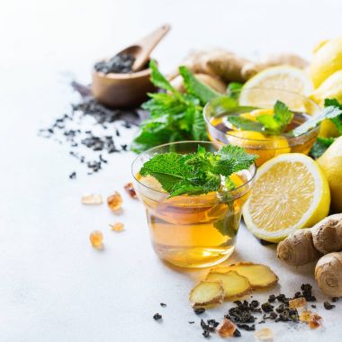 Zencefil limon nane ile Japon Çin çay