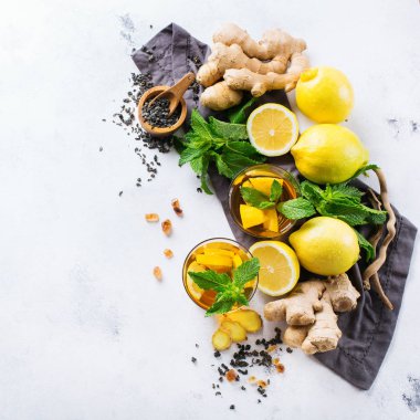 Zencefil limon nane ile Japon Çin çay