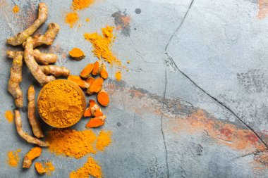 Ham zerdeçal kökü curcuma longa tozu