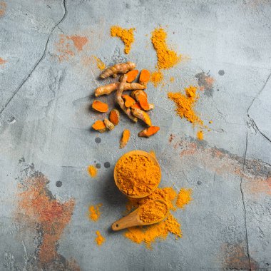 Ham zerdeçal kökü curcuma longa tozu