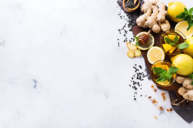 Japon Çin çay çaydanlık limon zencefil nane