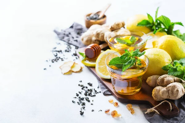 Japon Çin çay çaydanlık limon zencefil nane