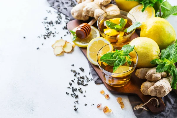 Japon Çin çay çaydanlık limon zencefil nane