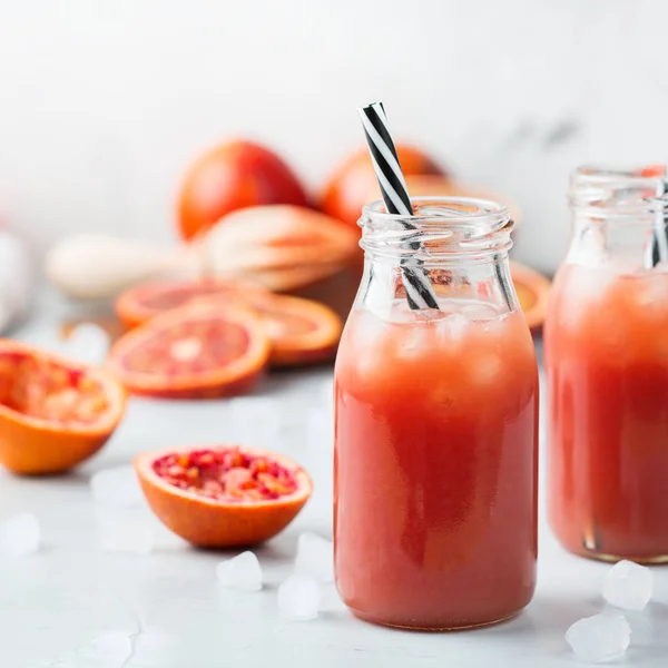 Еда Напитки Здравоохранение Диета Концепция Питания Свежий Красный Сок Апельсина — стоковое фото