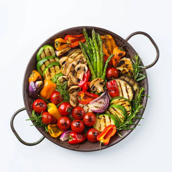 Bir tavada Mevsimlik yaz ızgara sebze