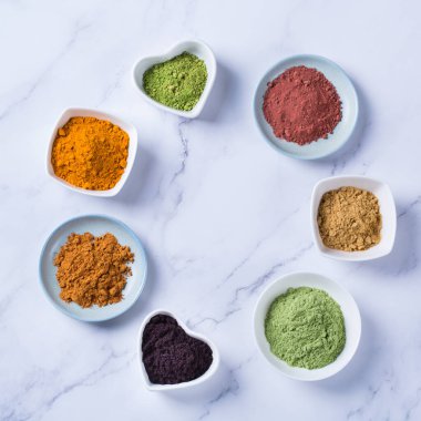 Süper gıda tozu, acai, zerdeçal, zencefil, kibrit., 