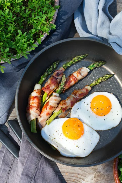 Dengeli Beslenme Keto Besin Konsepti Sağlıklı Ketojenik Düşük Karbonhidratlı Kahvaltı — Stok fotoğraf