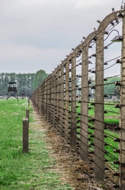 Auschwitz Birkenau, imha kampı, Polonya 'daki toplama kampı, Nazilerin toplama kampı, 2. Dünya Savaşı. Ölüm kampı. Hapishane yatakhaneleri. Soykırım Anıtı. Engelli evler. Kışlalar