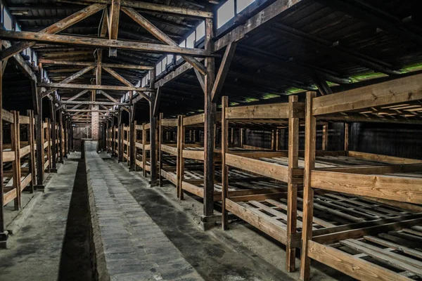 Auschwitz Birkenau Campo Exterminio Campo Concentración Polonia Campo Concentración Nazi — Foto de Stock