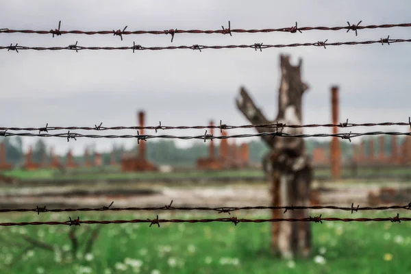 Auschwitz Birkenau Extermination Camp Concentration Camp Poland Nazis Concentration Camp — Stock Photo, Image