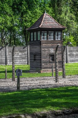 Auschwitz Birkenau, imha kampı, Polonya 'daki toplama kampı, Nazilerin toplama kampı, 2. Dünya Savaşı. Ölüm kampı. Hapishane yatakhaneleri. Soykırım Anıtı. Engelli evler. Kışlalar
