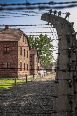 Auschwitz Birkenau, imha kampı, Polonya 'daki toplama kampı, Nazilerin toplama kampı, 2. Dünya Savaşı. Ölüm kampı. Hapishane yatakhaneleri. Soykırım Anıtı. Engelli evler. Kışlalar