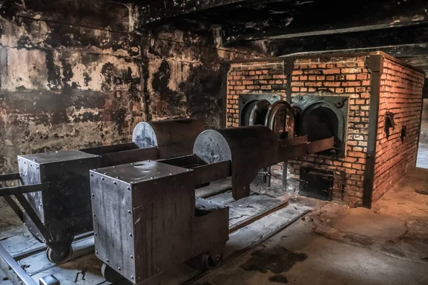 Auschwitz Birkenau Megsemmisítő Tábor Koncentrációs Tábor Lengyelországban Náci Koncentrációs Tábor — Stock Fotó