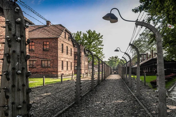 Auschwitz Birkenau Campo Exterminio Campo Concentración Polonia Campo Concentración Nazi — Foto de Stock