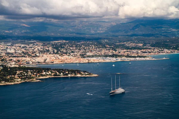 Côte Azur Côte Azur Vue Aérienne Monte Carlo Monaco Cannes — Photo