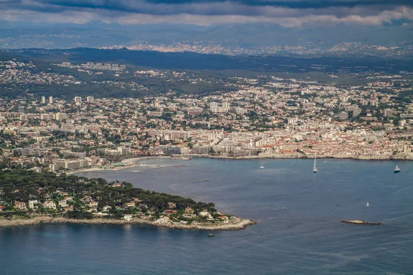Costa Azzurra Costa Azzurra Vista Aerea Monte Carlo Monaco Cannes — Foto Stock