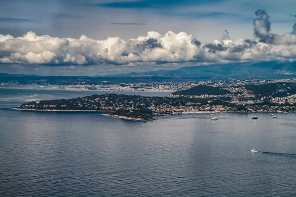 Costa Azzurra Costa Azzurra Vista Aerea Monte Carlo Monaco Cannes — Foto Stock