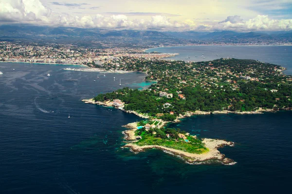 Konserven Frankreich Cote Azur Schöne Aussicht Auf Konserven Stadtansichten Der — Stockfoto