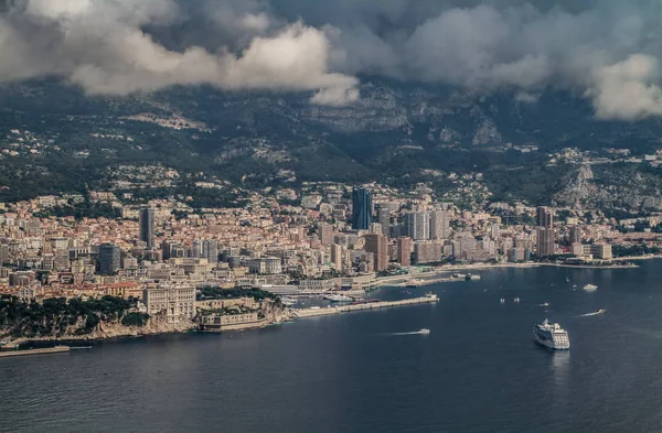 Monaco Aerial View Cote Azur French Riviera Aerial View Monte — Stock Photo, Image