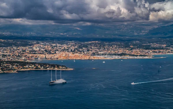 Bien Joué France Côte Azur Belle Vue Panoramique Sur Nice — Photo