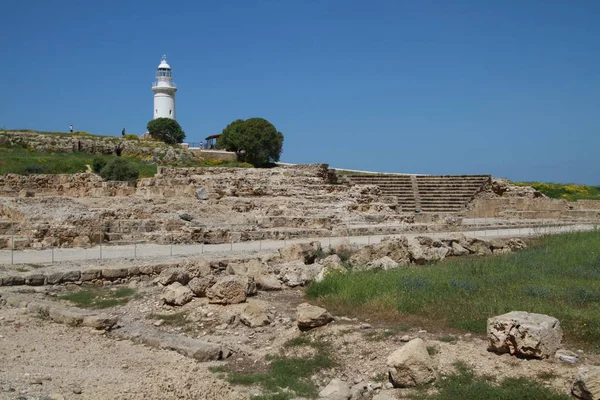 Parque Arqueológico Kato Paphos Paphos Chipre Ruínas Cidade Antiga Paphos — Fotografia de Stock