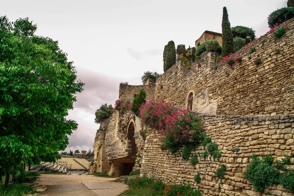 French Medieval Town Provence Gordes Beautiful Panoramic View Medieval Town — Stock Photo, Image