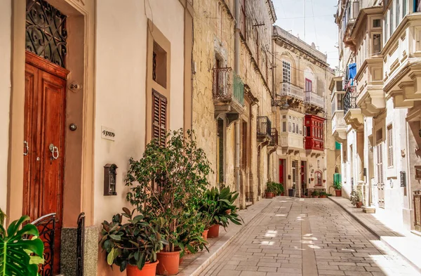 Birgu Malta Uma Das Três Cidades Atrações Maltesas Vittoriosa Baía — Fotografia de Stock