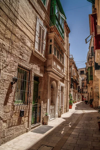 Birgu Malta Una Las Tres Ciudades Atracciones Maltesas Vittoriosa Bahía — Foto de Stock