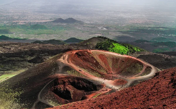 Mont Etna Sicile Haut Volcan Actif Europe 3329 Italie Vue Photos De Stock Libres De Droits