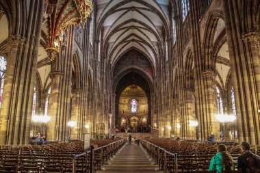 Strasbourg, Alsace, Fransa. Petite France 'ın geleneksel yarı keresteli evleri. Geleneksel yarı keresteli evler. Ortaçağ peri masalı kasabası Strasbourg, Unesco Dünya Mirası Alanı, Haut-Rhin, Alsace Şarap Yolu