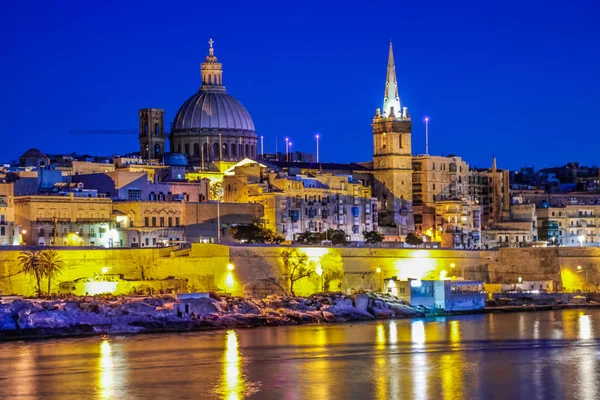 Valletta Malta Şehir Manzarası Valletta Daki Dar Sokak Malta Nın — Stok fotoğraf