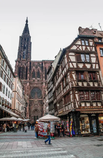 Straßburg Elsass Frankreich Traditionelle Fachwerkhäuser Von Petite France Traditionelle Fachwerkhäuser — Stockfoto