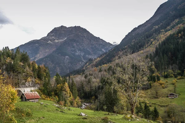 Magical Switzerland Landscape Mountains Swiss Alps Europe Steingletscher Kurve Central — Stock Photo, Image