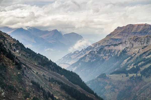 Paisaje Mágico Suiza Con Las Montañas Los Alpes Suizos Europa —  Fotos de Stock