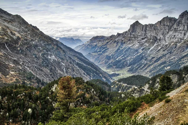 Paisaje Mágico Suiza Con Las Montañas Los Alpes Suizos Europa —  Fotos de Stock