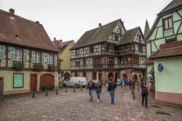 Kaysersberg Los Pueblos Más Hermosos Francia Alsacia Ruta Del Vino — Foto de Stock