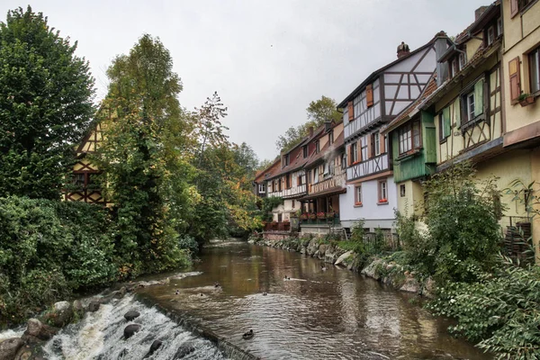 Kaysersberg Los Pueblos Más Hermosos Francia Alsacia Ruta Del Vino —  Fotos de Stock