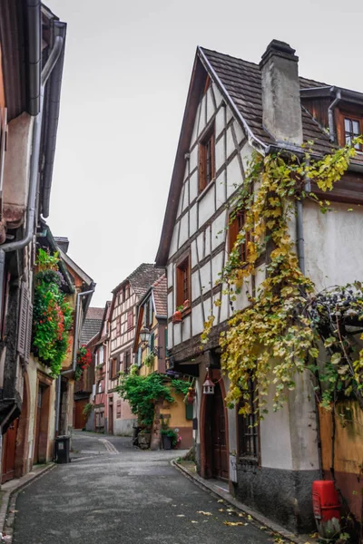 Riquewihr Alsacia Uno Los Pueblos Más Bellos Francia Famosa Ruta —  Fotos de Stock