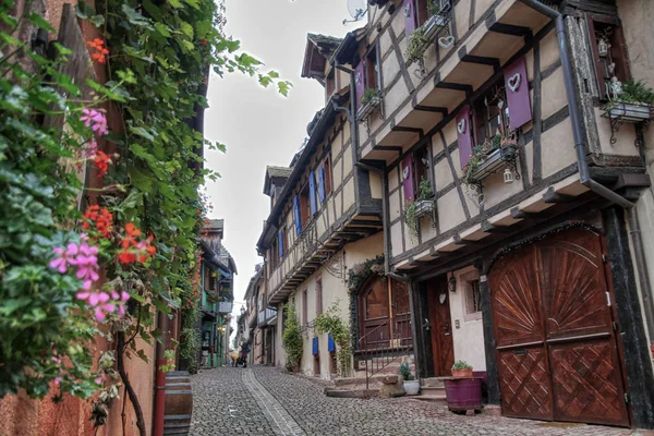 Riquewihr Alsace Des Beaux Villages France Célèbre Route Des Vignes — Photo