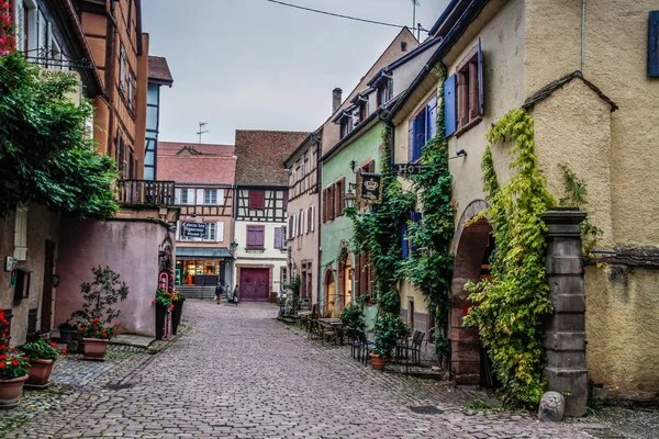 Riquewihr Elsass Eines Der Schönsten Dörfer Frankreichs Berühmte Weinstraße Und — Stockfoto