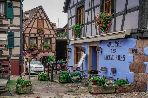 Bergheim Hermosa Ciudad Con Casas Antiguas Alsacia Francia Coloridas Casas — Foto de Stock