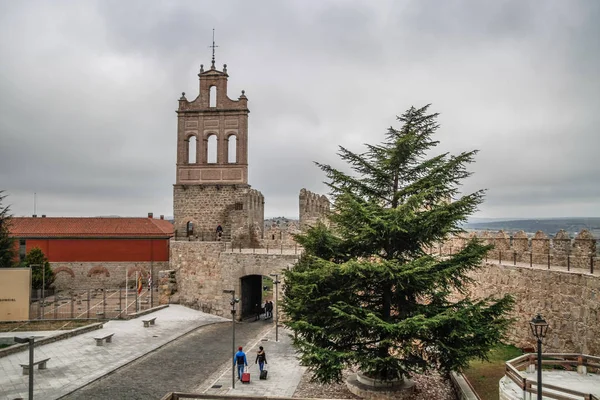 Vecchia Città Storica Avila Castilla Leon Spagna Famosa Mura Medievali — Foto Stock