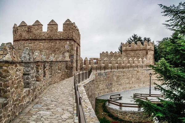 Vecchia Città Storica Avila Castilla Leon Spagna Famosa Mura Medievali — Foto Stock