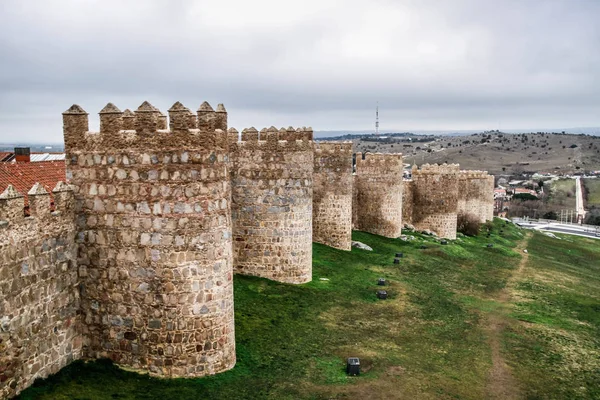 Old Historic City Avila Castilla Leon Spain Famous Medieval Wall — Stock Photo, Image