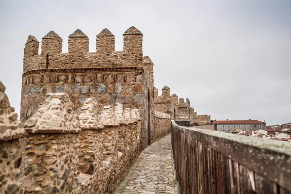 Vecchia Città Storica Avila Castilla Leon Spagna Famosa Mura Medievali — Foto Stock