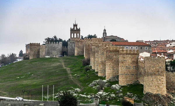 Altstadt Von Avila Kastilien Und León Spanien Berühmt Durch Mittelalterliche — Stockfoto