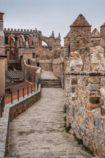 Altstadt Von Avila Kastilien Und León Spanien Berühmt Durch Mittelalterliche — Stockfoto